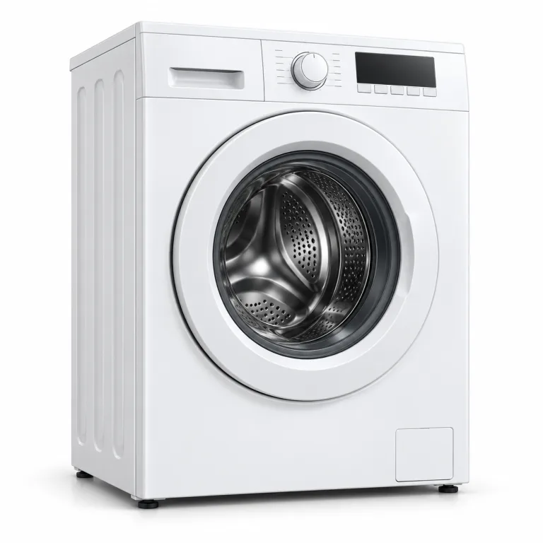 Illustration of a front-loading washing machine